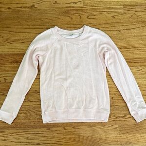 Jack Wills Women's Pink Classic Crew Neck Cotton Blend Sweatshirt